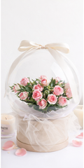 Elegant Bobo Balloon med Blommor
